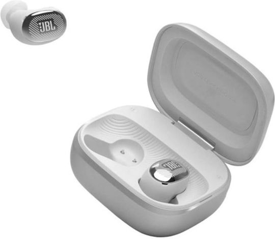 JBL Live Buds 4 Безжични слушалки Акустики с Устойчивост на изпотяване и Калъф за зареждане Сребристи