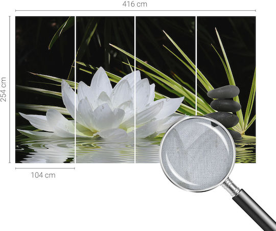 Tapet Autocolant Alb Pentru Perete 416x254cm