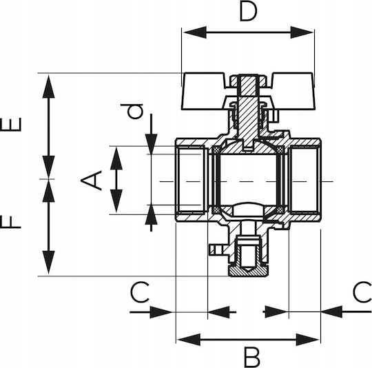 Ferro Кран / Превключвател 1/2"