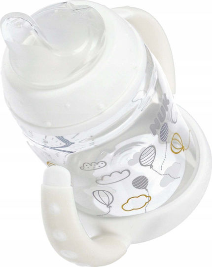 Nuk Plastic Baby Bottle Anti-colic with Silicone Teat for 6-18 Months White 150ml