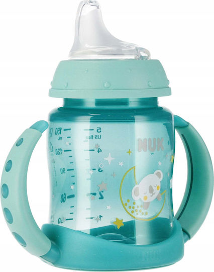 Nuk Baby Trinklernbecher aus Silikon mit Griffen Türkis für 6 Monate+ 150ml