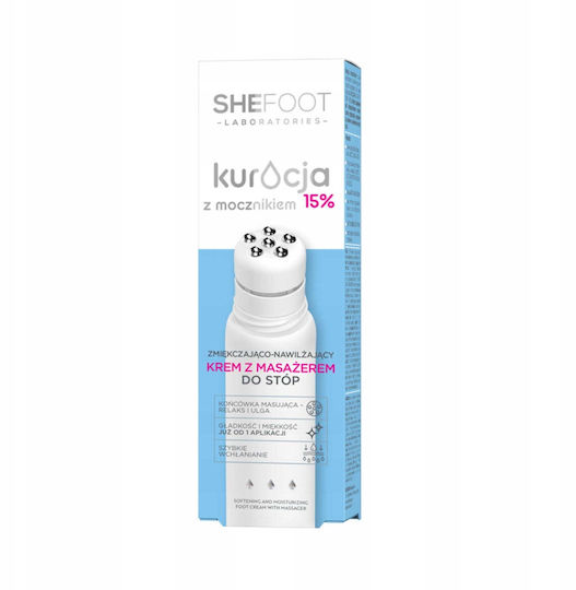 She Cosmetics Feuchtigkeitsspendende Creme für Rissige Fersen mit 15% Harnstoff 50ml