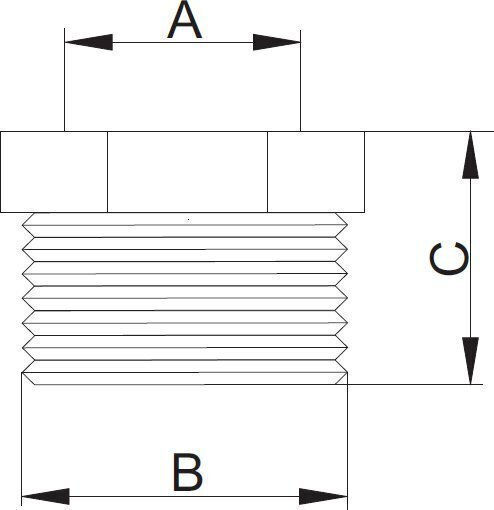 Hydroland Поцинкован Тръбен Фитинг За Свързване 3/4" / 1/2" / 2" 4мм
