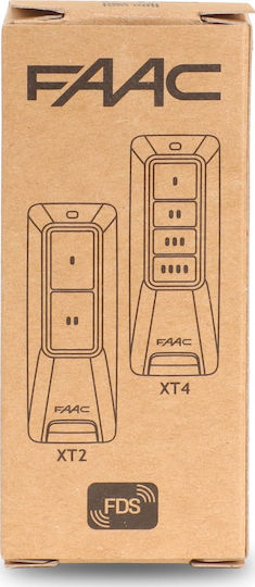 Faac Xt4 Garage Door Remote Control With 4 Channels 868.35MHz