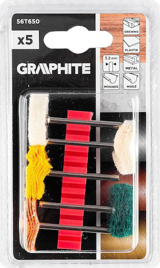 Graphite Шлифовъчен диск за дърво и метал 25mm 5бр