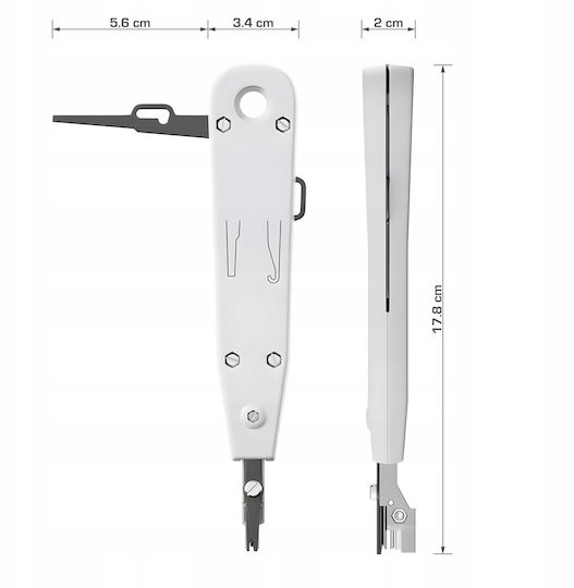Montis Клещи за кабелни накрайници за мрежа RJ12, RJ11, RJ45 (Дължина 50mm)