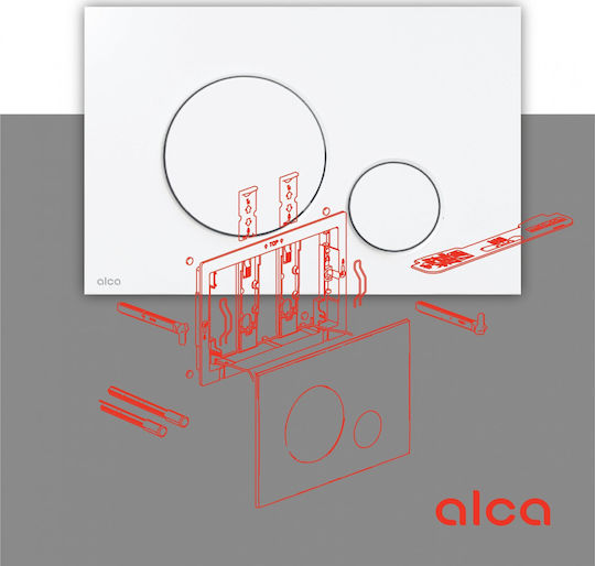 Alcadrain Flush Plate for Dual Flush Cisterns