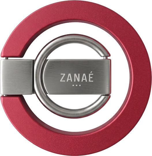 Zanaé Foldable Magnetic Ring Stand Compatible Iphone Magsafe Pixelsnap Red