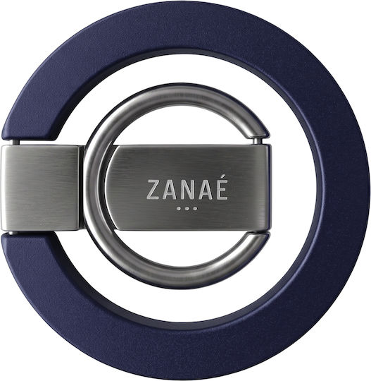 Zanaé Foldable Magnetic Ring Stand Compatible Iphone Magsafe Pixelsnap Night Blue