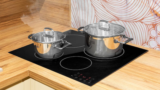 Teesa Cook Prime Cookware Set from Stainless Steel with Ceramic Coating 6 Pieces