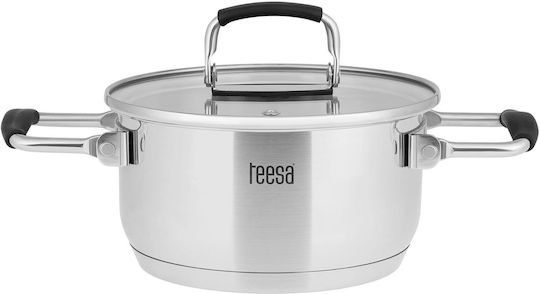 Teesa Cook Prime Cookware Set from Stainless Steel with Ceramic Coating 6 Pieces