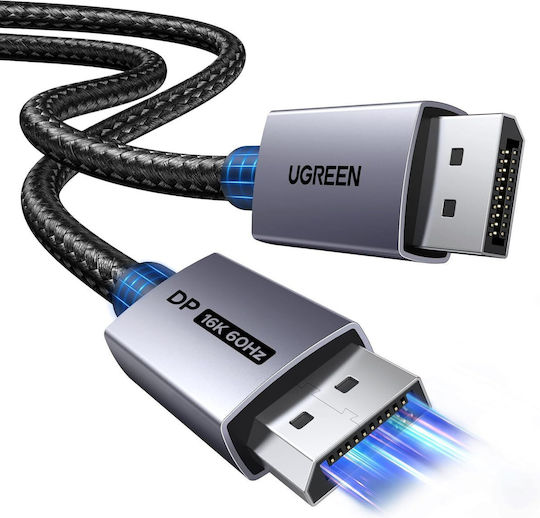 Ugreen Cablu DisplayPort male - DisplayPort male 2m Negru