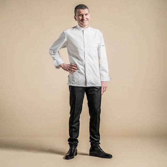 Clement Design Kochjacken 100% Baumwolle Weiß Alicante White