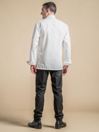 Clement Design Kochjacken 100% Baumwolle Weiß Alicante White