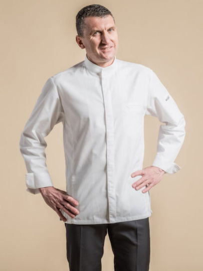 Clement Design Kochjacken 100% Baumwolle Weiß Alicante White