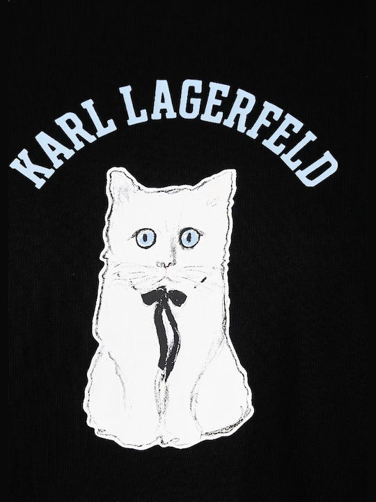 Karl Γυναικείο T-shirt Μαύρο