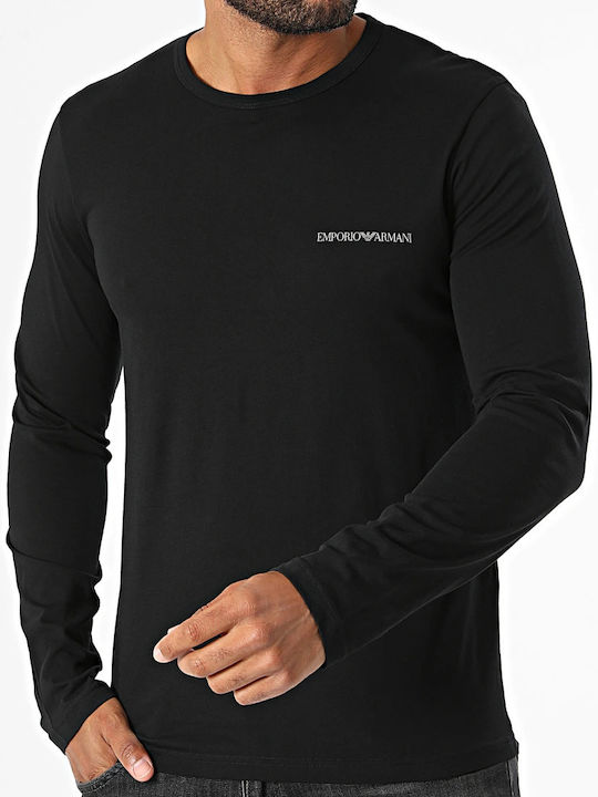 Langarm Herrenbluse Schwarz