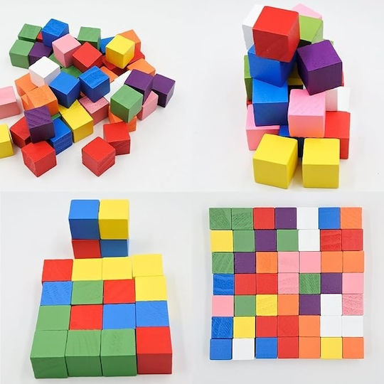 Set 200 Cuburi Lemn Natural Neprelucrat 1 X 1 X 1 Cm Pătrate Mici Blocuri Din Lemn Masiv Meșteșuguri Decorațiuni DIY Activități Educaționale
