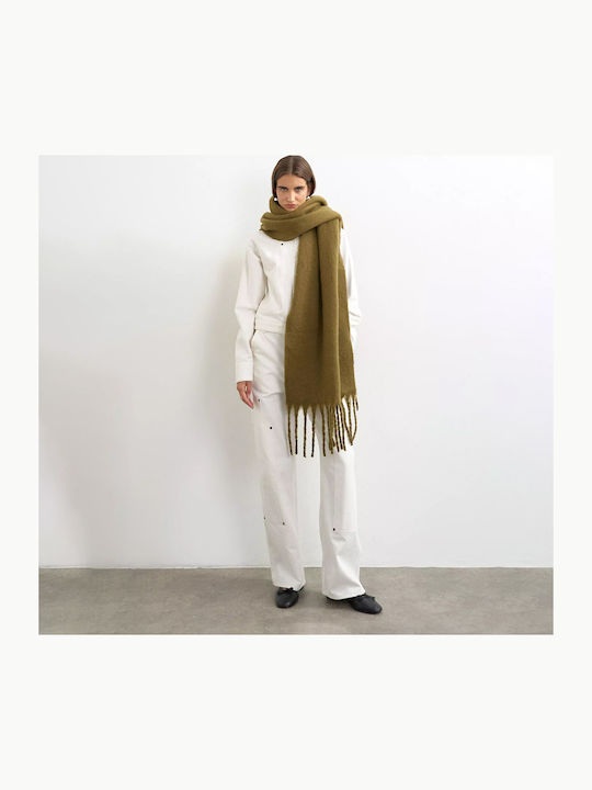 Topshop Women's Khaki Scarf