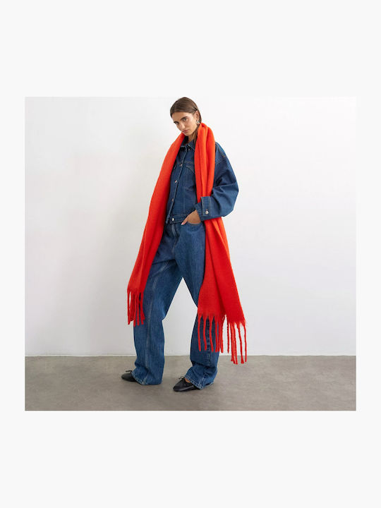 Topshop Women's Red Shawl