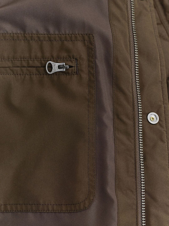 Puffer Waterproof Brown Jacket