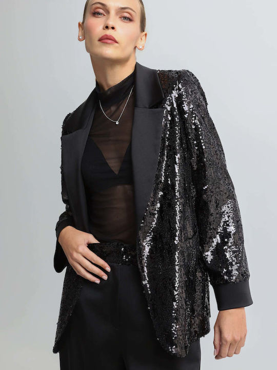 Bill Cost Women's Black with Sequins Blazer Bill Cost Women's Black with Sequins Blazer