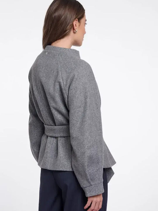 Women's Coat Mid Grey Melange