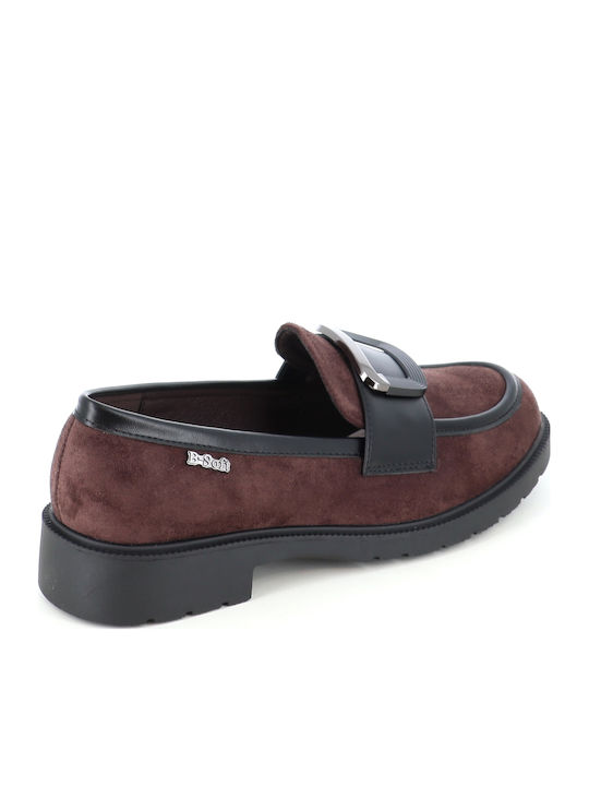 Γυναικεία Loafers σε Καφέ Χρώμα