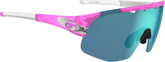 Tifosi Fahrradbrillen Sledge Lite Clarion mit Rosa Rahmen und Transparenten Linsen