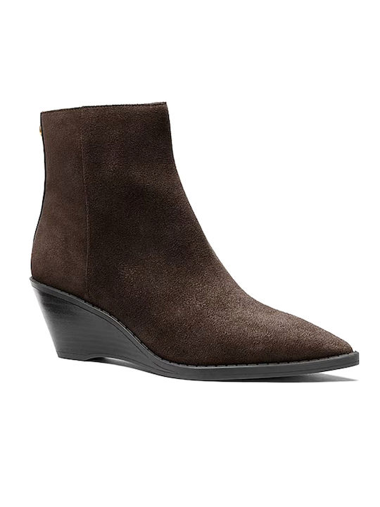 Women's Ankle Boots with Platform Brown