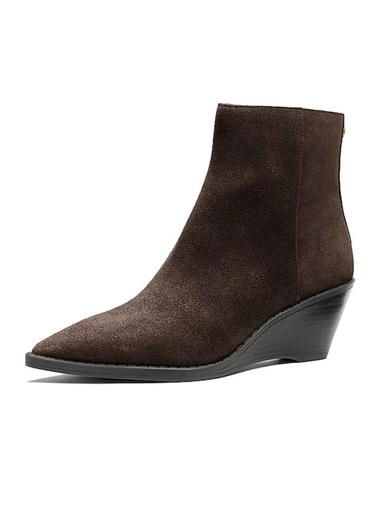 Women's Ankle Boots with Platform Brown
