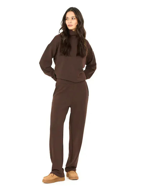 Damen Jogginghosen Set Schokolade