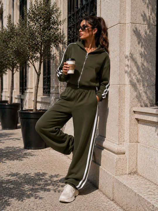 Grüne Damen Jogginghose Set