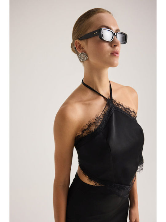 Kit With Satin Skirt Black