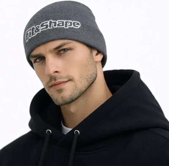 Beanie Unisex Knitted Beanie in Grey Colour