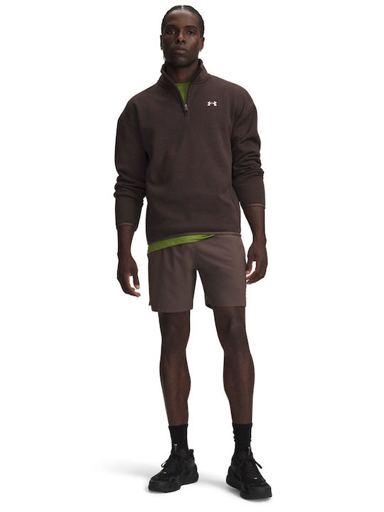 Bermudă sport pentru bărbați Dark Brown Beige