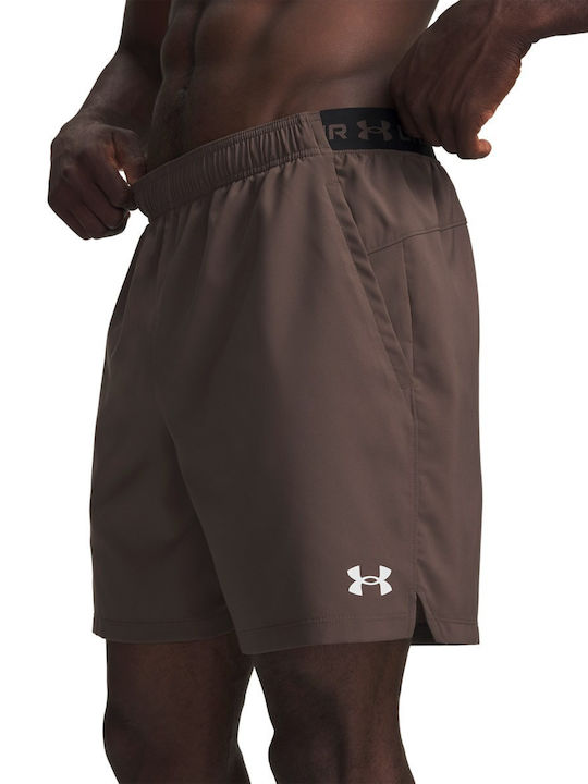 Bermudă sport pentru bărbați Dark Brown Beige