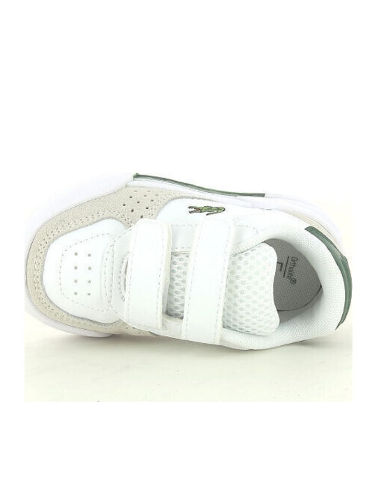 Kids Sneakers with Hook and Loop Closure White