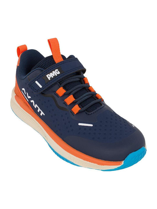 Kinder Sneaker Anatomisch Barfuß mit Bügel- und Schleifenverschluss Blau