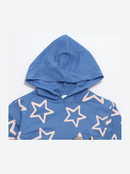 Bluza Pentru Copii Cu Glugă Albastră