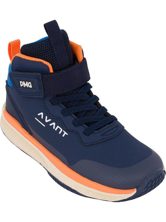 Anatomic Kids Ankle Boots Barefoot with Hoop & Loop Closure Blue