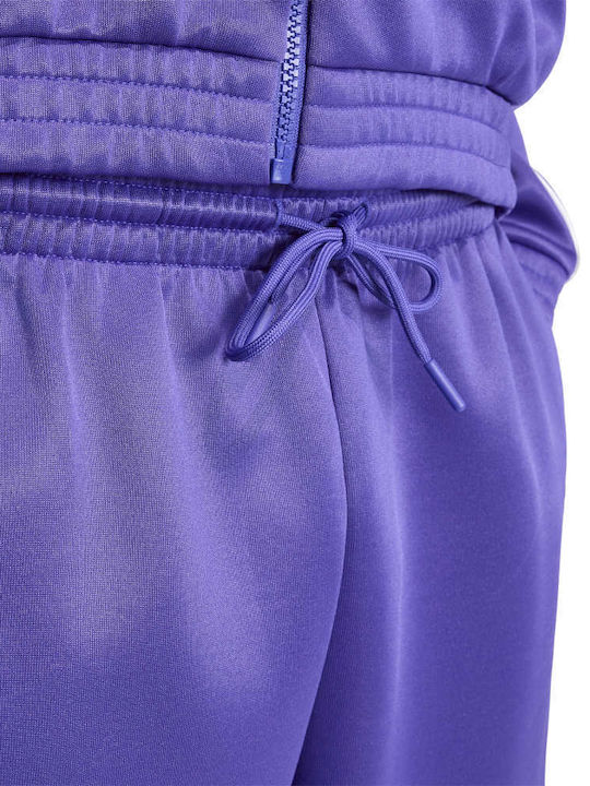 Stadium Herren-Sweatpants Glänzende mit Gummizug Lila