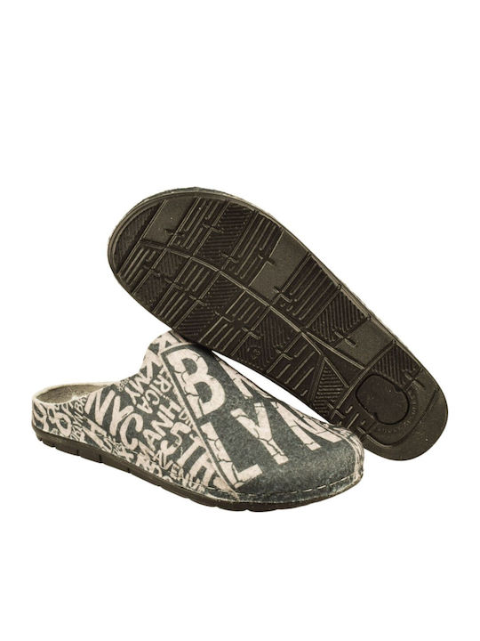 Men's Grey Anatomical Slippers