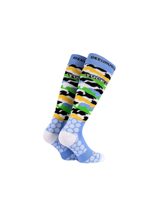 Bee. Unusual. Pure Happiness Men's Ski & Snowboard Socks Multicolour 1 Pair Bee. Unusual. Pure Happiness Men's Ski & Snowboard Socks Multicolour 1 Pair