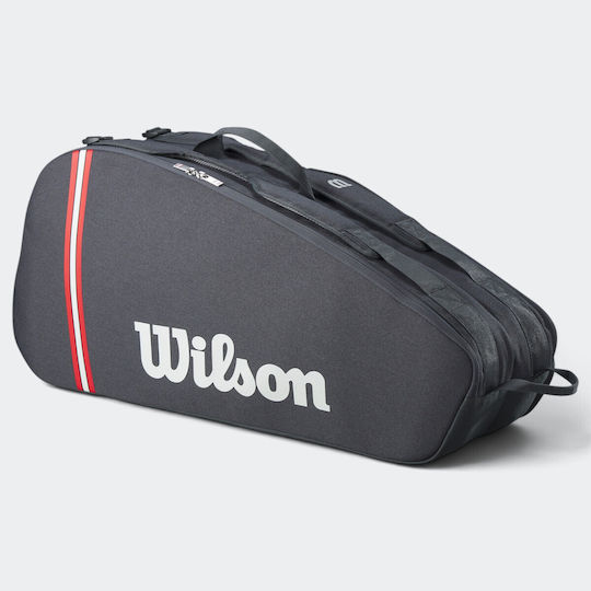 Wilson Tour Tennistasche Rucksack 6 Schläger Grau