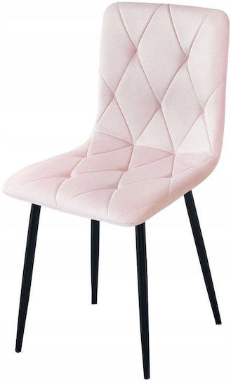 Libra Dining Chair Velvet Light Pink
