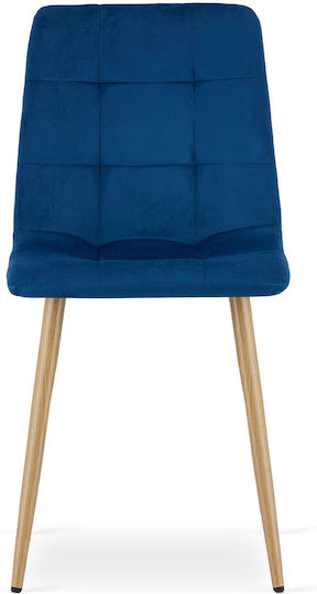 Dining Room Velvet Blue Chairs 3 Pieces