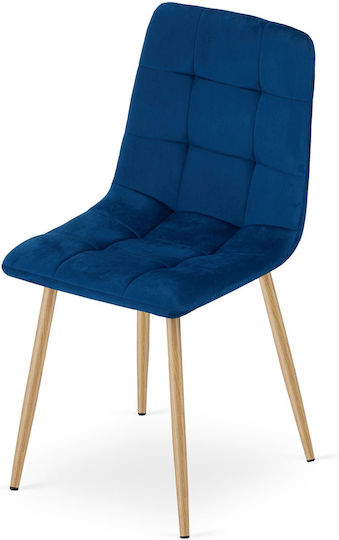 Dining Room Velvet Blue Chairs 3 Pieces