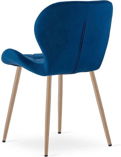 Καρέκλα Τραπεζαρίας Βελούδινη Navy Velvet 52x47x46εκ.