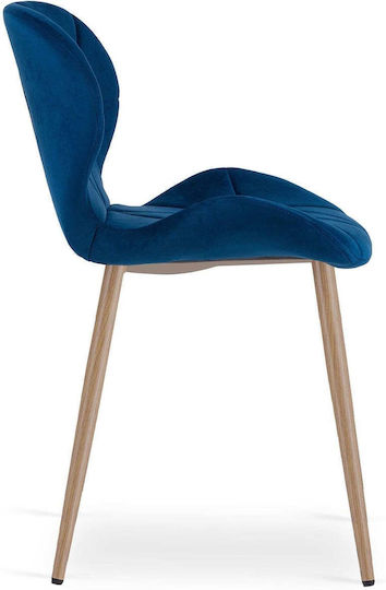 Καρέκλα Τραπεζαρίας Βελούδινη Navy Velvet 52x47x46εκ.